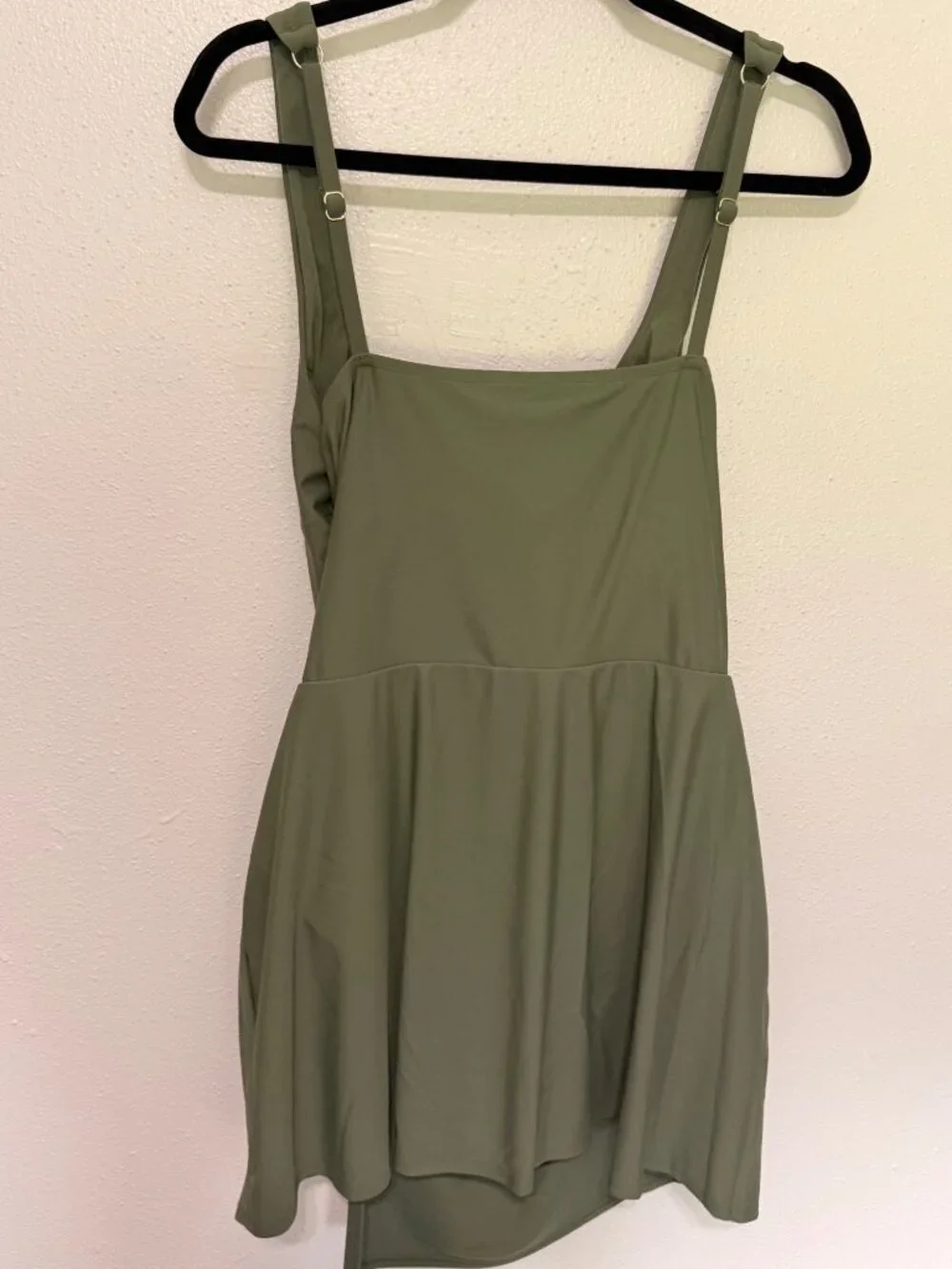 Time and Tru NWOT Women's Plus Size Wrap Swim Dress Olive Size XL